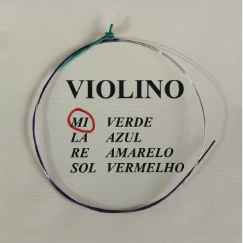 Corda Violino Mauro Calixto Mi - Verde